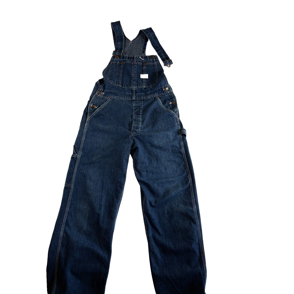 Vintage Big Mac Bib Overalls Mens Blue Denim‎ Cotton Adjustable Straps Workwear